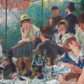 Auguste Renoir, Le Déjeuner des Canotiers (détail), 1880-1881. Avec l'aimable autorisation du musée d'Orsay