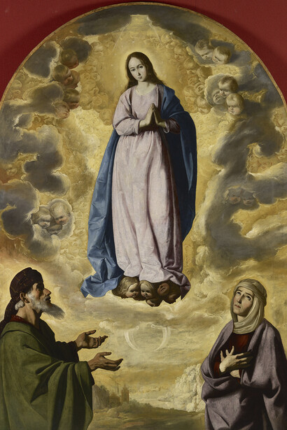 Francisco de Zurbarán, The immaculate conception with Saint Joachim and Saint Anne
Francisco de Zurbarán, about 1638–39. Courtesy of the National Gallery © National Galleries of Scotland