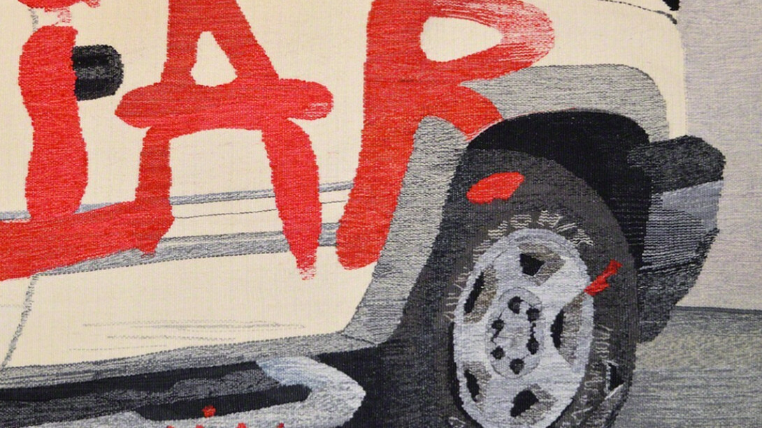 Erin M. Riley, Liar, 2016. Courtesy of Hashimoto Contemporary