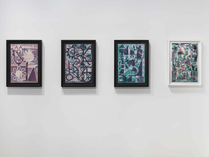 Elijah Burgher, A list of wishes, exhibition view. Courtesy of Western Exhibitions