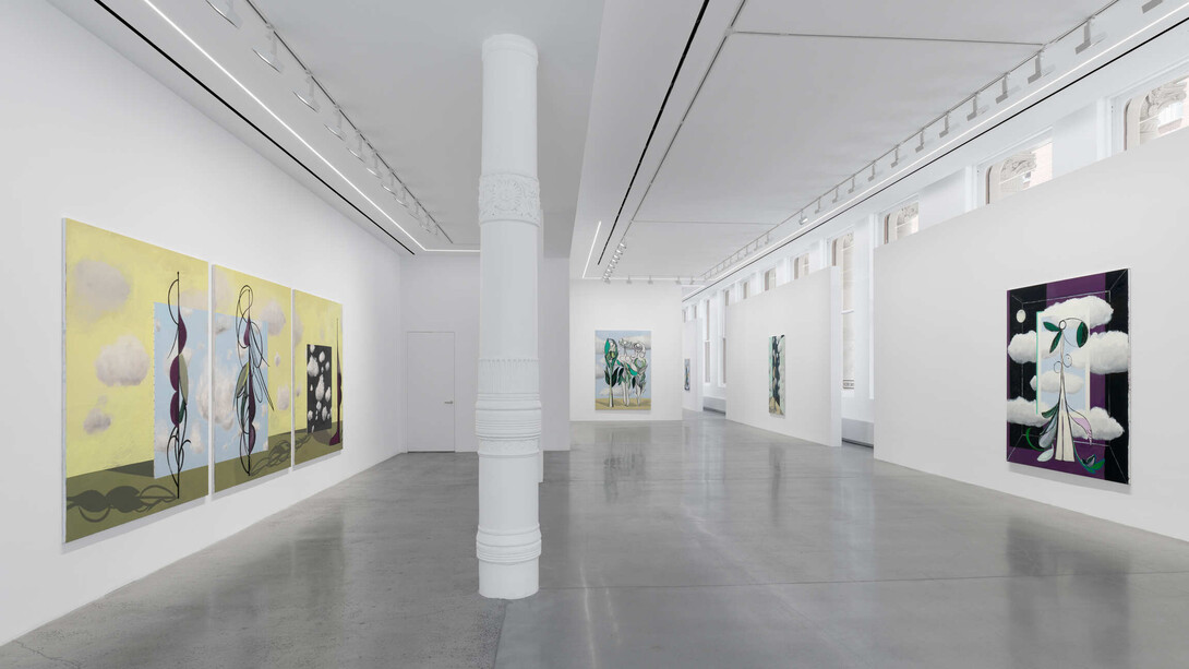 Farah Atassi, Metamorphosis, exhibition view. Courtesy of Almine Rech Gallery