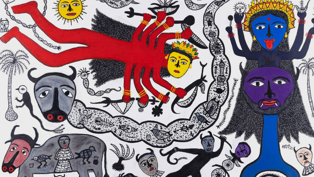 Madhvi Parekh, Goddess (detail), 2023. Courtesy of DAG 