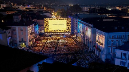 Lorcano Film Festival, Piazza Grande, Lorcano, Svizzera. Cortesia del Locarno Film Festival