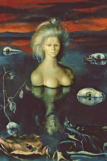 Leonor Fini, Le bout du monde (detail), 1948. Courtesy of SCHIRN