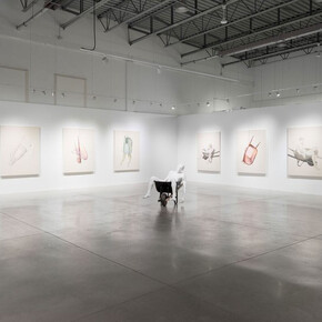 Stanley Février, Terre des fissures, vue d’exposition. Avec l’aimable autorisation de Blouin Division