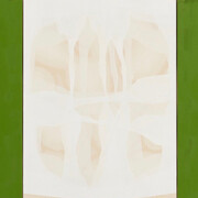 Ian McKeever, “Portrait of a Woman”, 2014-15, oil and acrylic on linen, triptych, 65 x 135 inches

