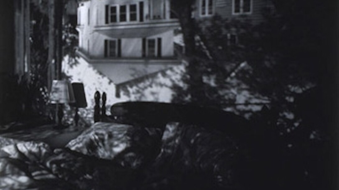 Camera Obscura Image of Houses Across the Street in Our Bedroom, Abelardo Morell, 1991, gelatin silver print, 20 x 24 inches, American, born Cuba, born 1948. Purchase with funds provided by the Memorial Art Fund.