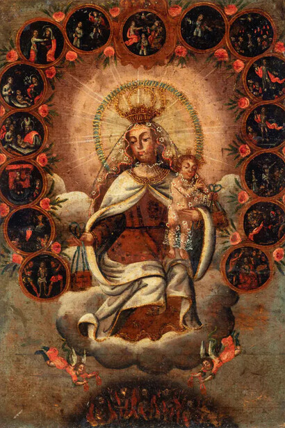 Our lady of Mount Carmel, Peru, late 18th century. Courtesy of San Antonio Museum of Art