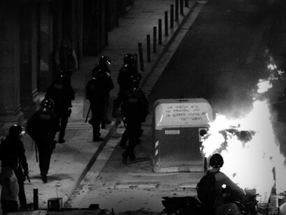Barcelona, manifestations contre les restrictions Covid19