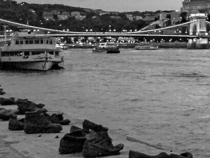 Shoes on the Danube Bank, Cipők a Duna-parton memorial, Budapest, Hungary