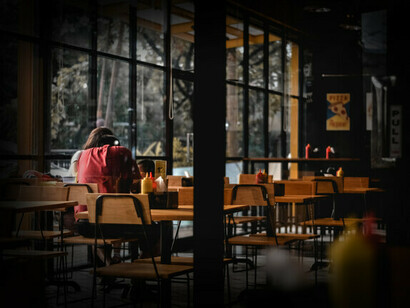 Tavoli di un caffè