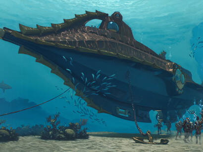 Il Nautilus di Jules Verne in un'illustrazione
