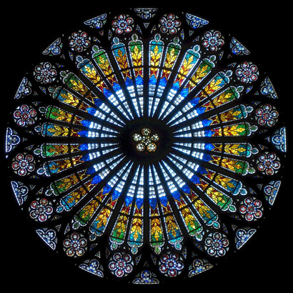Rosetón de la Catedral de Estrasburgo, Francia