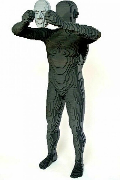 Nathan Sawaya. “Mask”