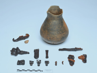Necropoli longobarda di Gambolò Belcreda (Pavia). Reperti di scavo