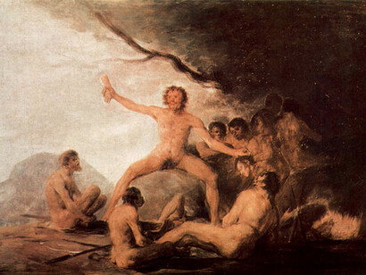 Francisco de Goya. Cannibals. 1800