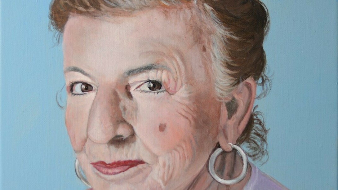 Carmen Panciroli, Franca, 2016, olio su tela di lino, cm. 30x24. Courtesy of Galleria 8,75 Artecontemporanea