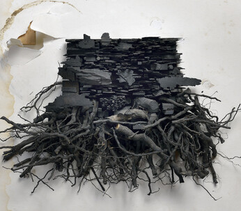 Leonardo Drew, Number 26i, 2014, mixed media, 66 x 66 x 23 cm