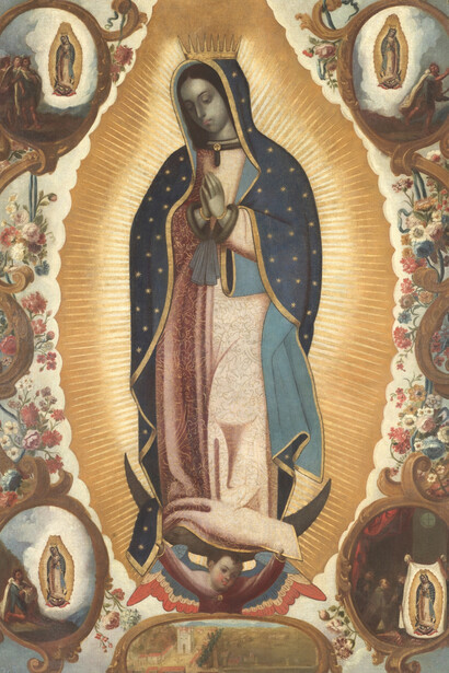 Anónimo, La Virgen de Guadalupe, hacia 1700. Cortesía del Museo Nacional del Prado