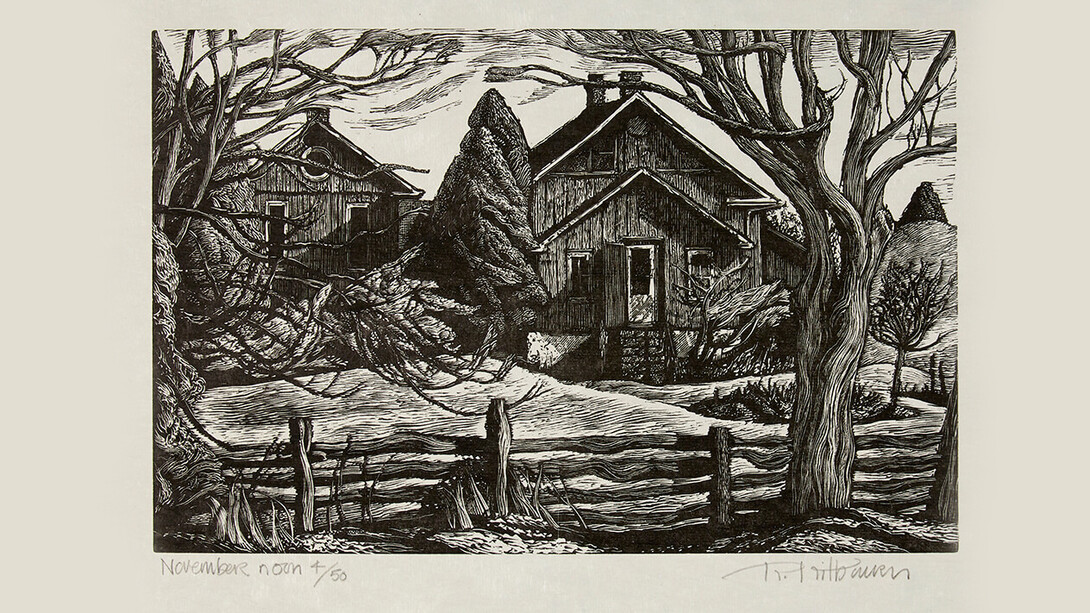 Rosemary Kilbourn (Canadian b. 1931)
November Noon     1984

wood engraving on paper ed. 4/50, Promised gift, 2018