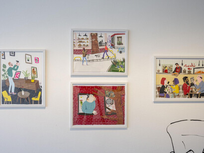 Marta Matus, Collageville, exhibition view. Courtesy of Danubiana