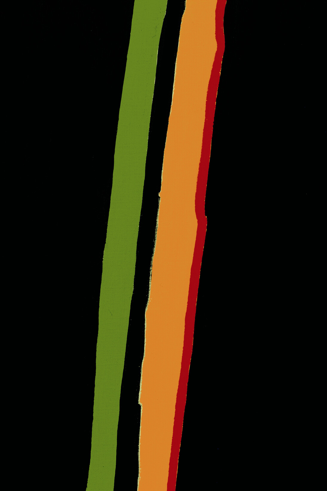  Giancarlo Cerri, Sequenza nera verticale, 1999, olio su tela, cm 100x81