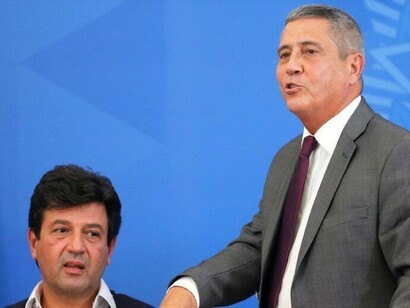 Walter Souza Braga Netto (derecha), jefe de Gabinete de la Presidencia