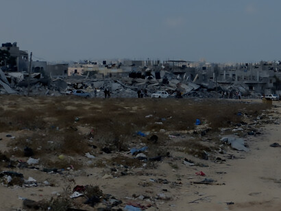 The town of Beit Hanoun in the northern Gaza Strip, 2014, Palestine