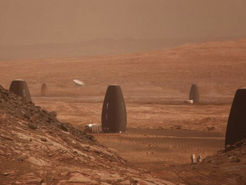 Un rendering del 'futuro' su Marte