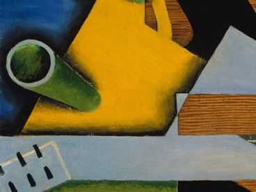 Juan Gris, Naturaleza muerta con guitarra (detalle), 1913