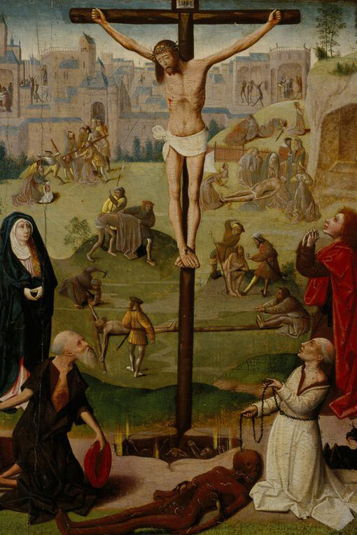 Unknown
The Crucifixion with St Jerome and St Dominic and Scenes from the Passion