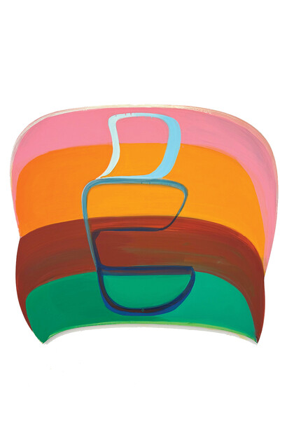 Joanna Pousette-Dart, Banded glyph (detail), 2025. Courtesy of Locks Gallery