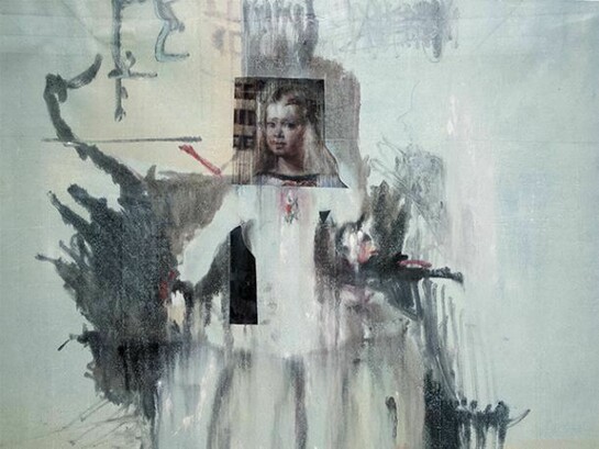 Adam Rake, La Infanta, 2013 Monotype with collage