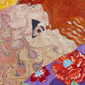 Dinorá Justice, Portrait 95, after Klimt (detail), 2025. Courtesy of Gallery NAGA