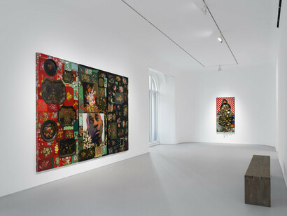 Nick Cave, Amalgams and graphts, exhibition view. Courtesy of Jack Shainman Gallery