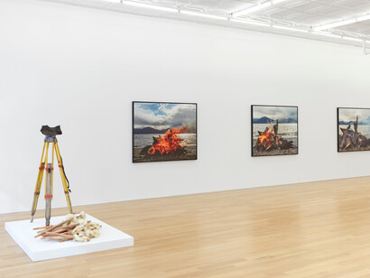 Nicholas Galanin, The persistence of Land claims in a climate of change, exhibition view. Courtesy of Peter Blum Gallery