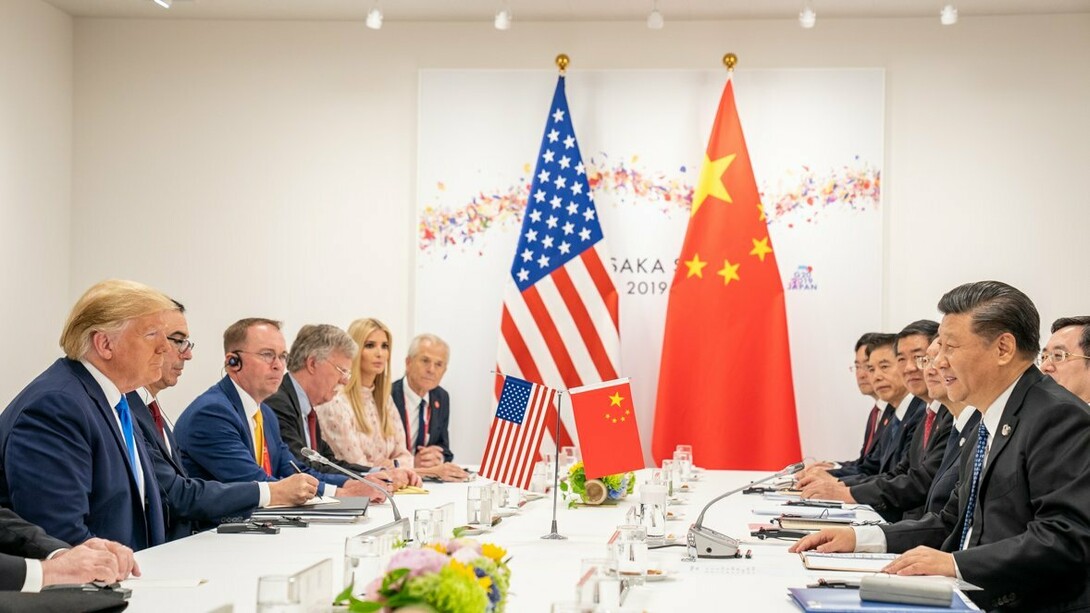 US President Donald J. Trump joins Chinese President Xi Jinping at the G20 Japan Summit in Osaka, Japan in June 2019