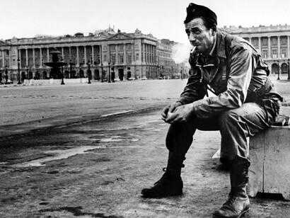 La plaza de la Concordia tras la liberación de París