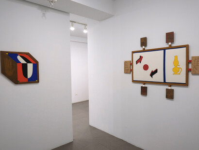 Mikey Mosher, Crossroads, exhibition view. Courtesy of Bert Green Fine Art 