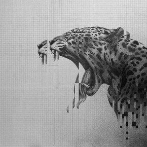 Sit, Haiiro No Kaze Studie 2, paper collage of digital reproduction, 24″ x 16.5″ (60 x 42cm)