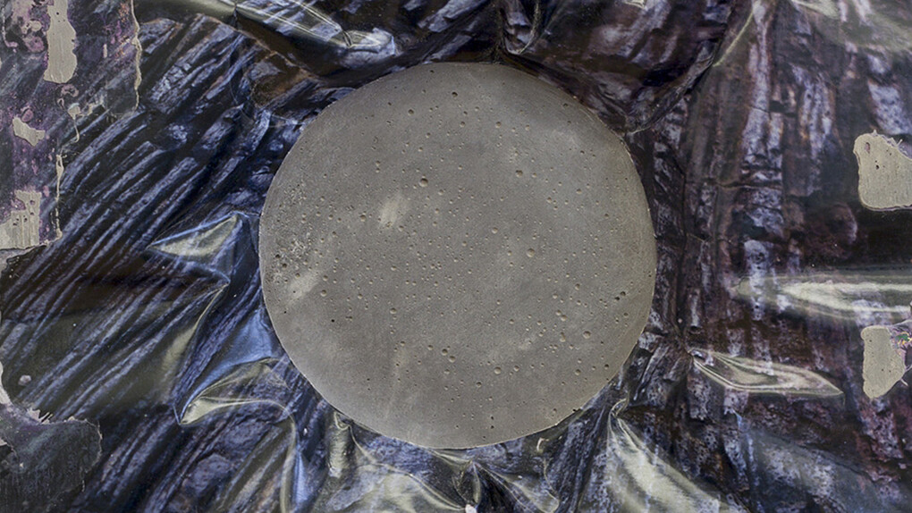 Letha Wilson, Rock Hole Punch (Hawaii Lava Black) (2014) Unique C-print, concrete cm. 33.02x27.94x2.54 (in. 13 x11 x1 )