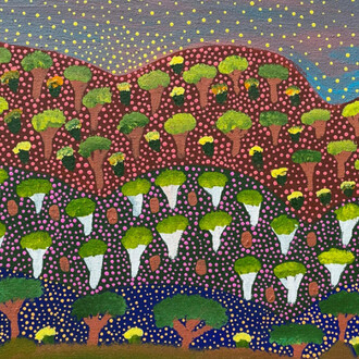 Debbie Beasley, Bush medicine – Landscape (detail). Courtesy of Japingka Gallery