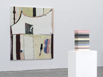 Manuella Silveira e Vasco Futscher, Meia meia, vista da exposição. Cortesão da Kubikgallery