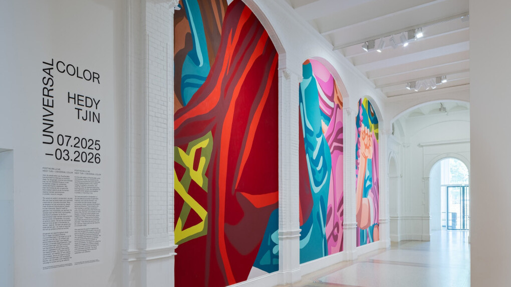 Hedy Tjin, Post/No/Bills #6, exhibition view. Courtesy of Stedelijk Museum