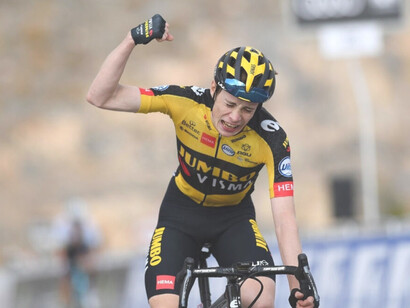 Jonas Vingegaard, durante el final de una etapa en el Tour de Francia 2022