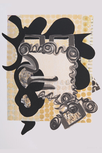 Chakaia Booker, Untitled, 2013, Woodcut, Handpainting, Embossing, 39.75 x 30.5 inches