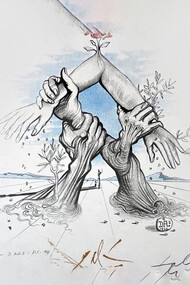 Salvador Dali. Cinco Continentes, 1966 (detalle)