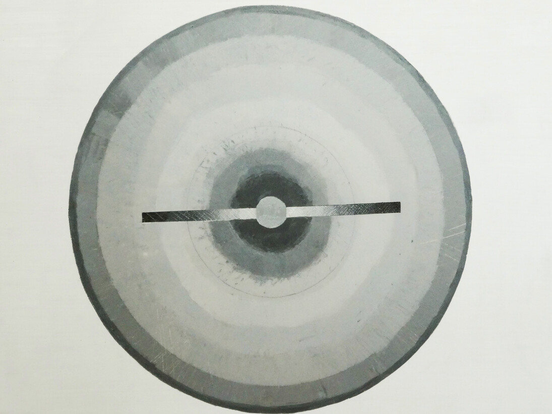 F.W.F.  #5 2015 oil on acetate 75x105 cm 30''x41''.Detail