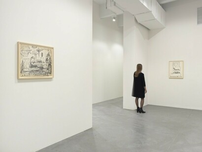 Philip Guston, Laughter in the Dark, Drawings from 1971 & 1975. Courtesy of Hauser & Wirth