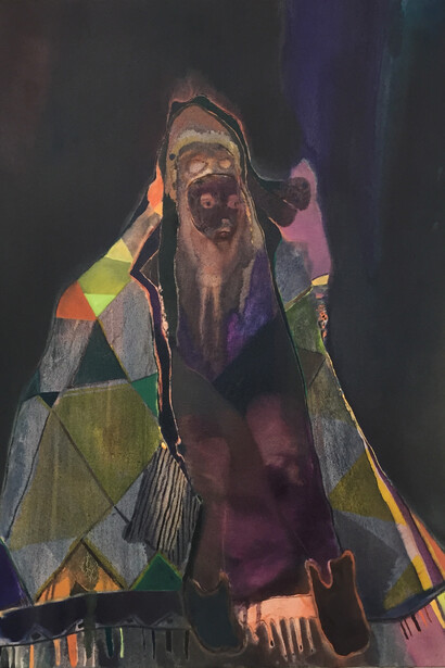 Adam Lee, Hermitage, 2015, Oil and synthetic polymer paint on canvas, 70 x 85 cm